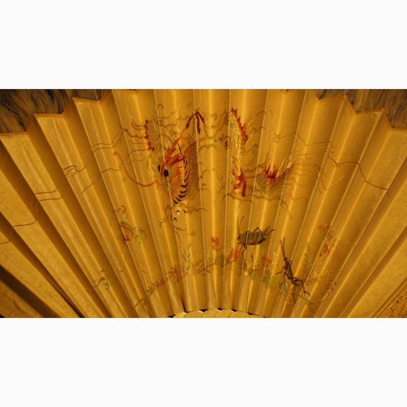 Фото 12. Старинный складной японский веер оги в декоративном футляре. Япония, кон. XVIII - нач. XIX