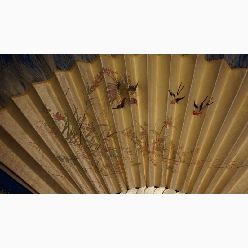 Фото 13. Старинный складной японский веер оги в декоративном футляре. Япония, кон. XVIII - нач. XIX