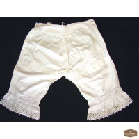 Приданное маркизы женские панталоны с воланами 19в
