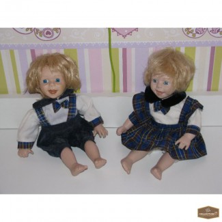Фарфоровые куколки близнецы (мальчик и девочка)