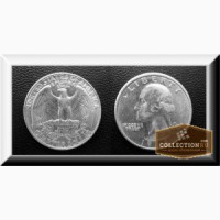 Монета liberty quarter dollar 1988 г