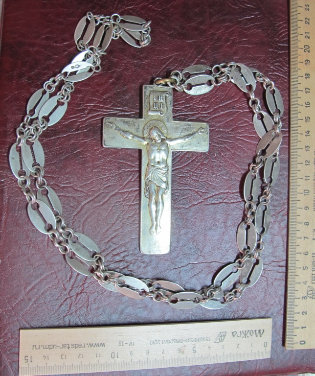 Фото 2. Крест серебряный наперсный, 1797 год, Павел 1