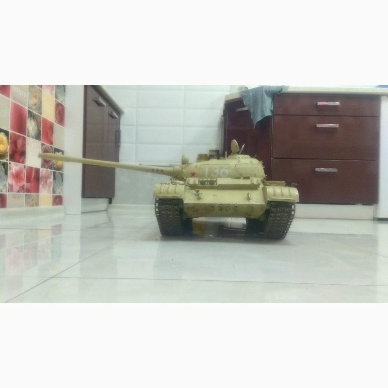Фото 4. Модель танка Т-55 в масштабе 1:8.5 ручная работа