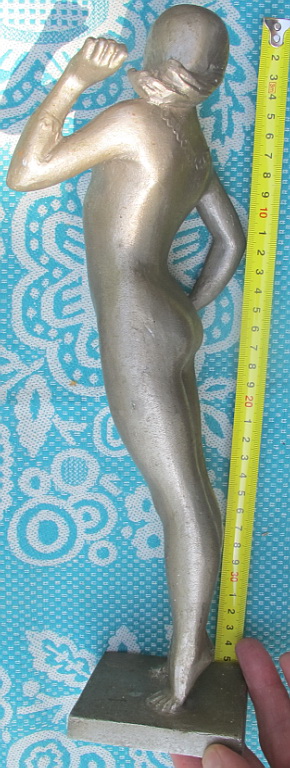 Фото 9. Статуэтка Художественная гимнастка, белый металл ссср