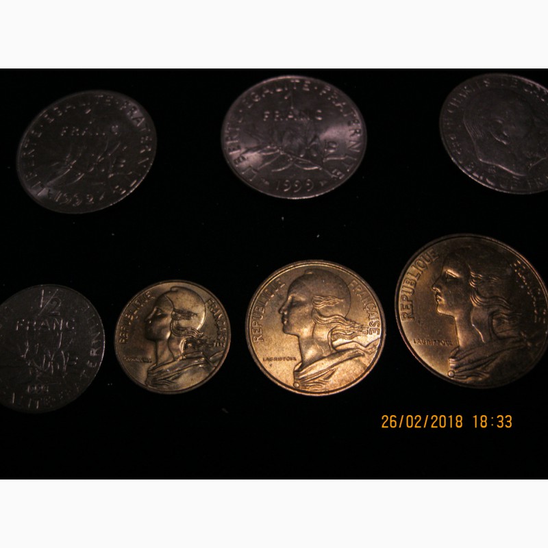 Фото 7. Комплект монет Франции 1960 -2000 г.г. ( 30 шт. )