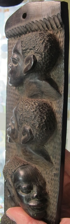 Фото 5. Настенное деревянное панно Лица Африки, железное дерево, Африка