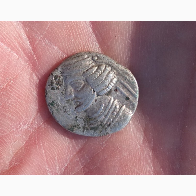 Фото 3. Серебряная монета Парфия, серебро, Парфянское царство, 9 век