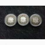 Набор монет Андорры Птицы. 5 динер 2012 года. Серебро