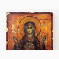 Продается Икона в серебряном окладе Знамение Пресвятой Богородицы. Петербург 1841 г