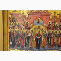 Продается Храмовая икона Покров Пресвятой Богородицы . Россия XIX века