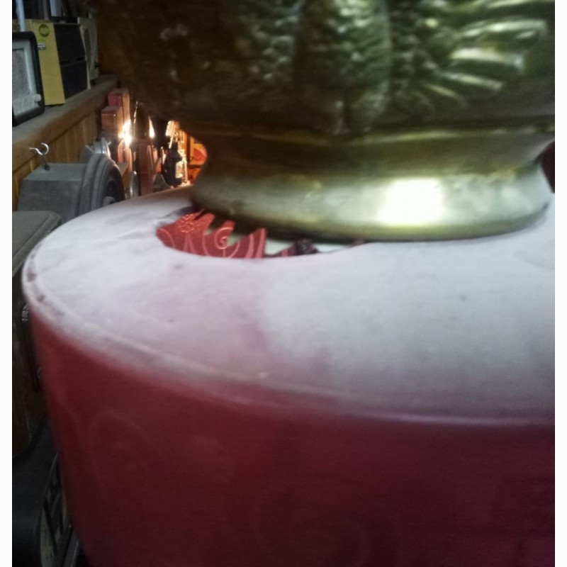 Фото 4. Люстра розовое стекло с травлением, модерн, Императорская Россия