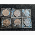 Набор монет 6 штук 1 рубль 1991 год СССР Олимпиада Барселона 1992 год Запайка Оригинал