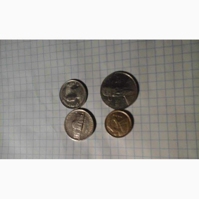 Фото 4. Иностранные монеты-перевёртыши