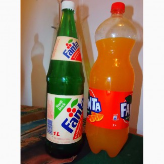Продам бутылку fanta mandarin, 1 литр, стекло