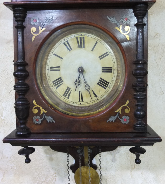 Фото 4. Часы настенные в деревянном корпусе, русский стиль, царская Россия