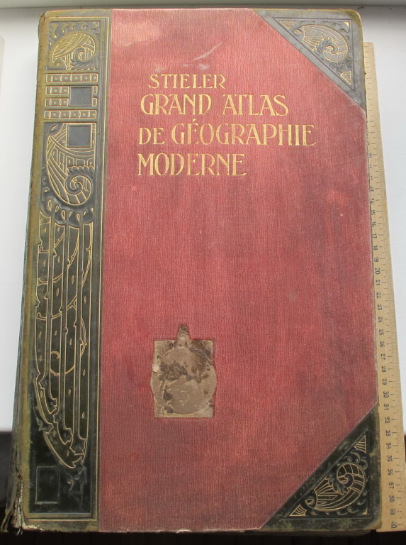 Большой юбилейный географический атлас, издательство Штилера, 1909 год