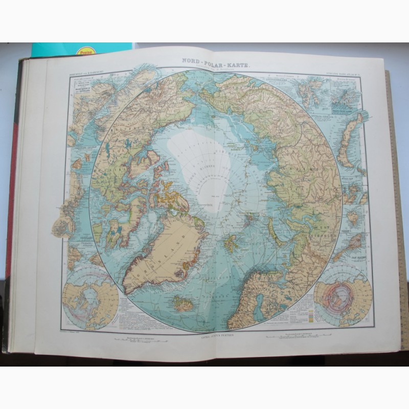 Фото 7. Большой юбилейный географический атлас, издательство Штилера, 1909 год