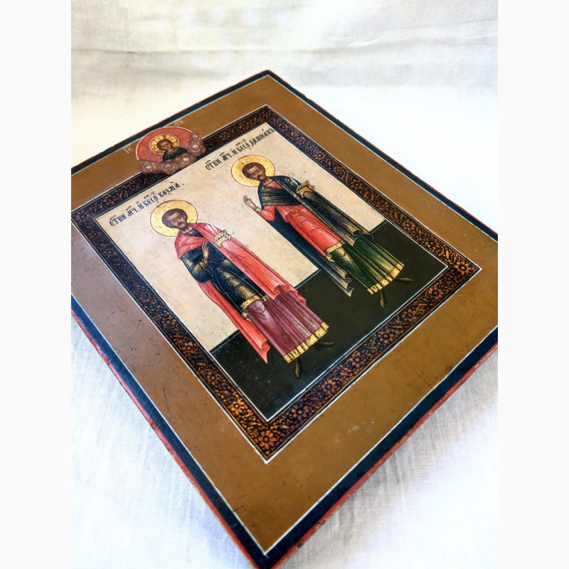 Фото 5. Продается Икона Косма и Дамиан. Вторая половина XIX века