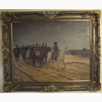Картина Наполеон на марше, холст, масло, авторская