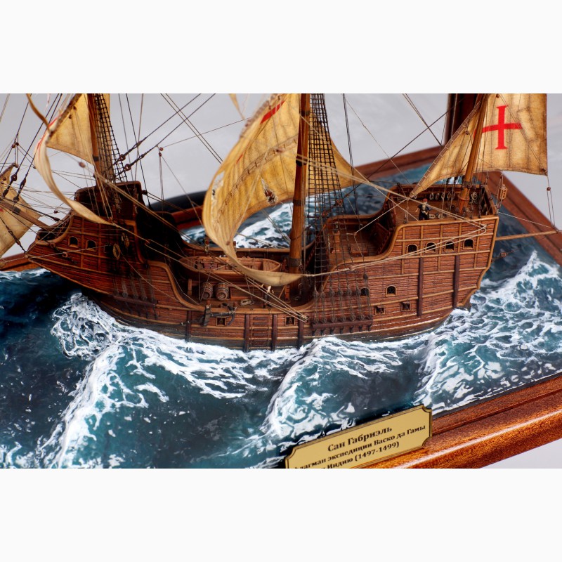 Фото 2. Модель парусного средневекового корабля
