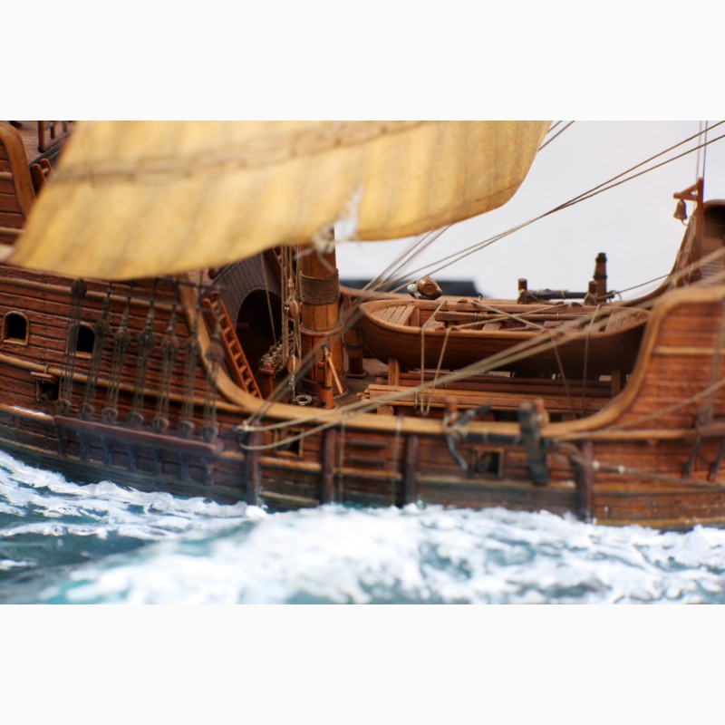 Фото 6. Модель парусного средневекового корабля
