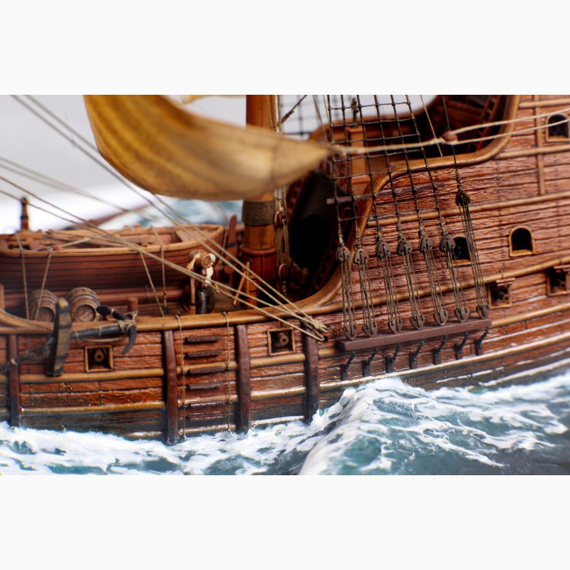 Фото 9. Модель парусного средневекового корабля