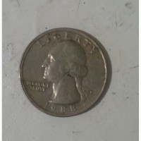Продам монету liberty quarter dollar 1988г, перевертыш