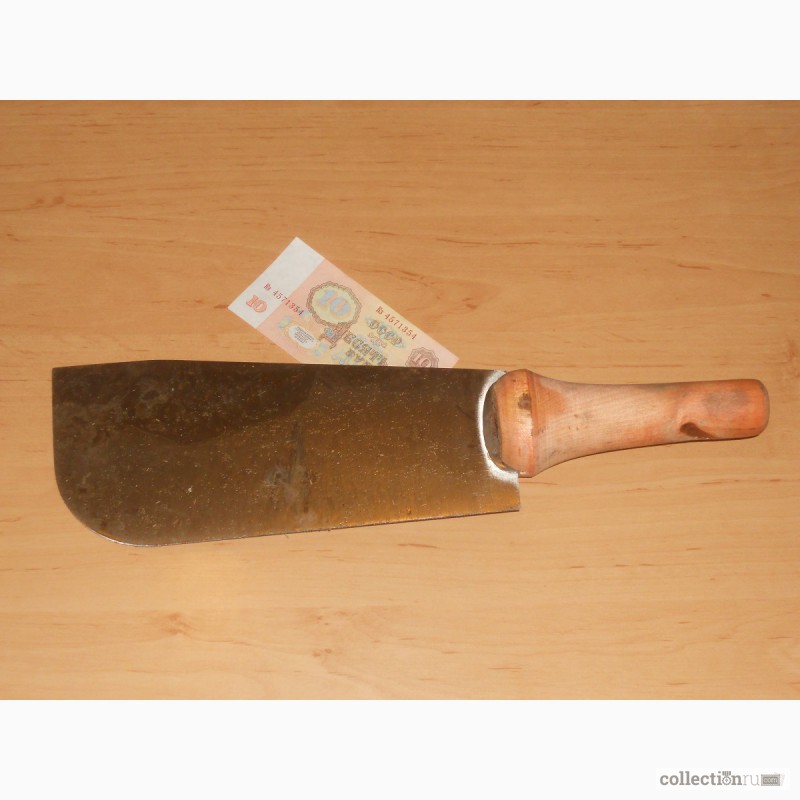 Нож хлеборезный (ручка дерево) СССР