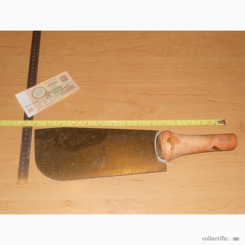 Фото 2. Нож хлеборезный (ручка дерево) СССР