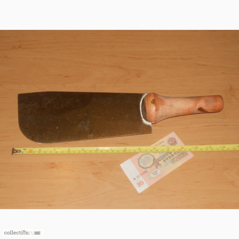 Фото 4. Нож хлеборезный (ручка дерево) СССР