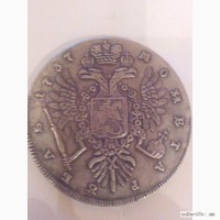 Продам монеты рубль 1737 1744 1796года