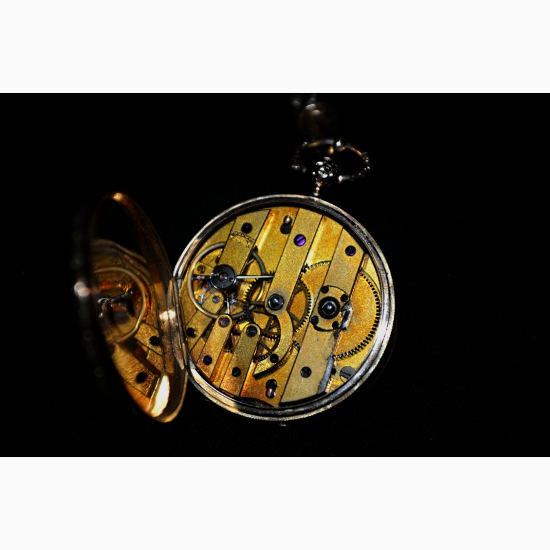 Фото 4. Золотые часы Cylindre 8 pierres - антиквариат