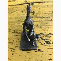 Скульптура Конь с упавшим всадником (олово, 11 см)