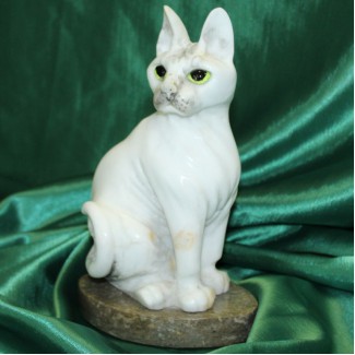 Кошка сфинкс авторская работа элитный сувенир оригинальный подарок из натурального камня