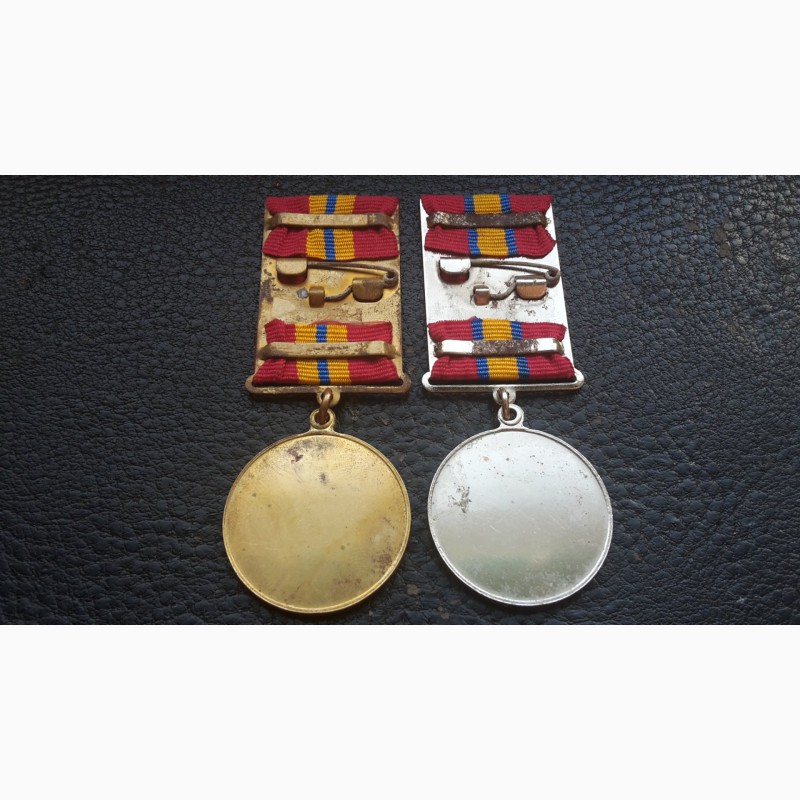 Фото 2. Медали. За достижения в военной службе. 1, 2 степень. ВС Украина. Полный комплект