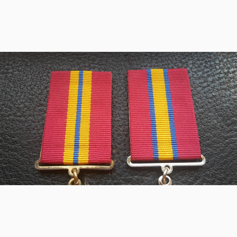 Фото 3. Медали. За достижения в военной службе. 1, 2 степень. ВС Украина. Полный комплект