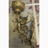 Настенный дворцовый светильник, бронза, золочение, 19 век