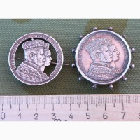 Серебряные памятные знаки Вильгельм 1 и Августа, 19 век
