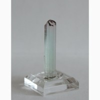 Турмалин полихромный, прозрачный кристалл с головкой