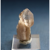 Скипетровидный прозрачный кварц на кристалле дымчатого кварца