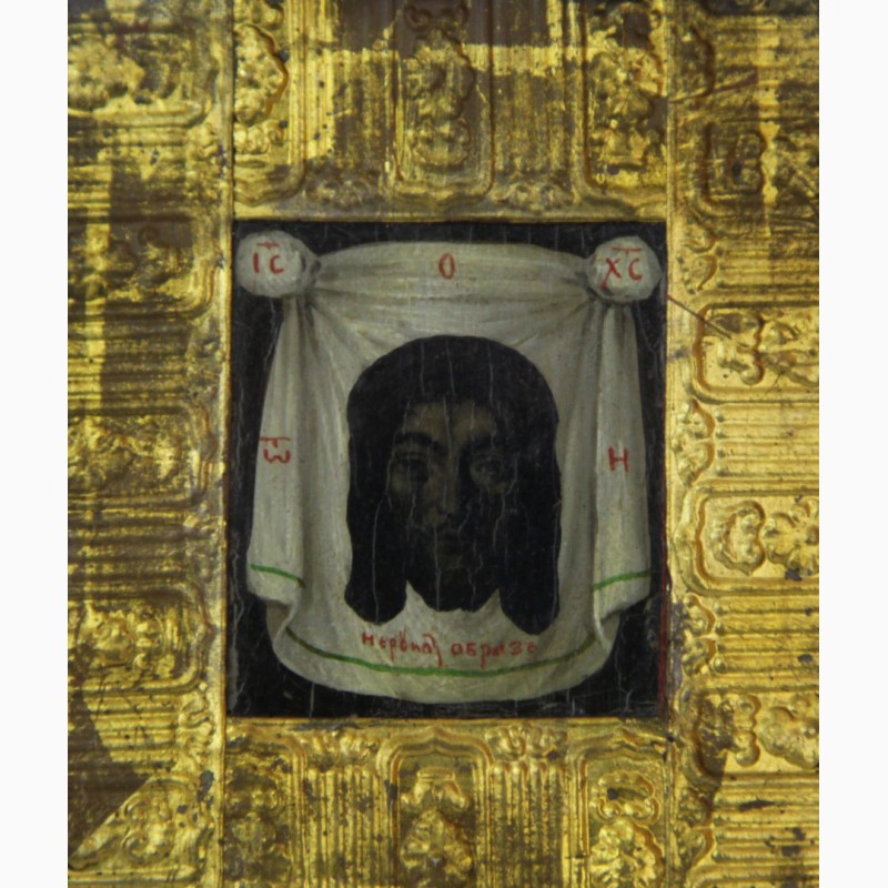 Фото 6. Продается Икона в киоте Нерукотворный Образ Иисуса Христа. Конец XIX века