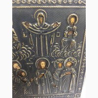 Старинная икона Божьей Матери «Покров» Пресвятой Богородицы