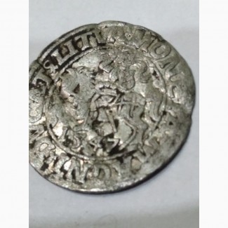 Монета 1547 года, полугрош, серебро, Великое княж Литовское Вильно. Времена крестоносцев