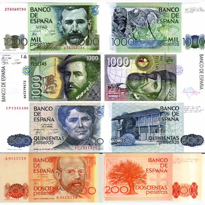 Фото 2. Банкноты Испании