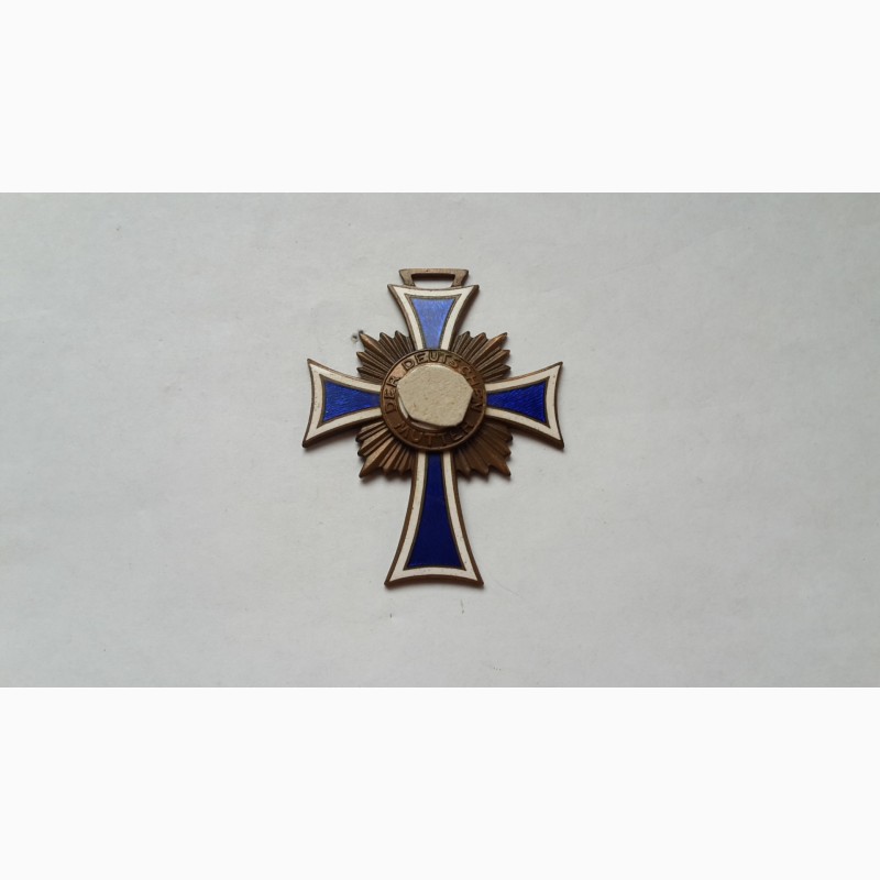 Фото 2. Почетный крест немецкой матери бронзовый. лента. 3 рейх 1939 -1945 г германия