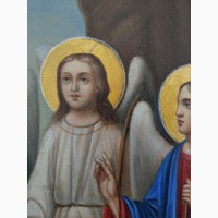 Продается Икона Троица Ветхозаветная (Гостеприимство Авраама). Конец XIX века