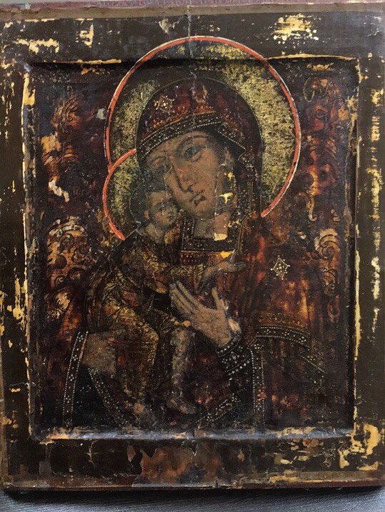 Фото 4. Продается Владимирская икона Божией Матери. XVIII - XIX век