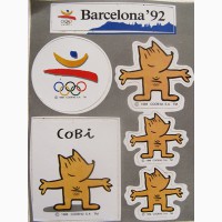 Наклейки Олимпиады-92 в Барселоне