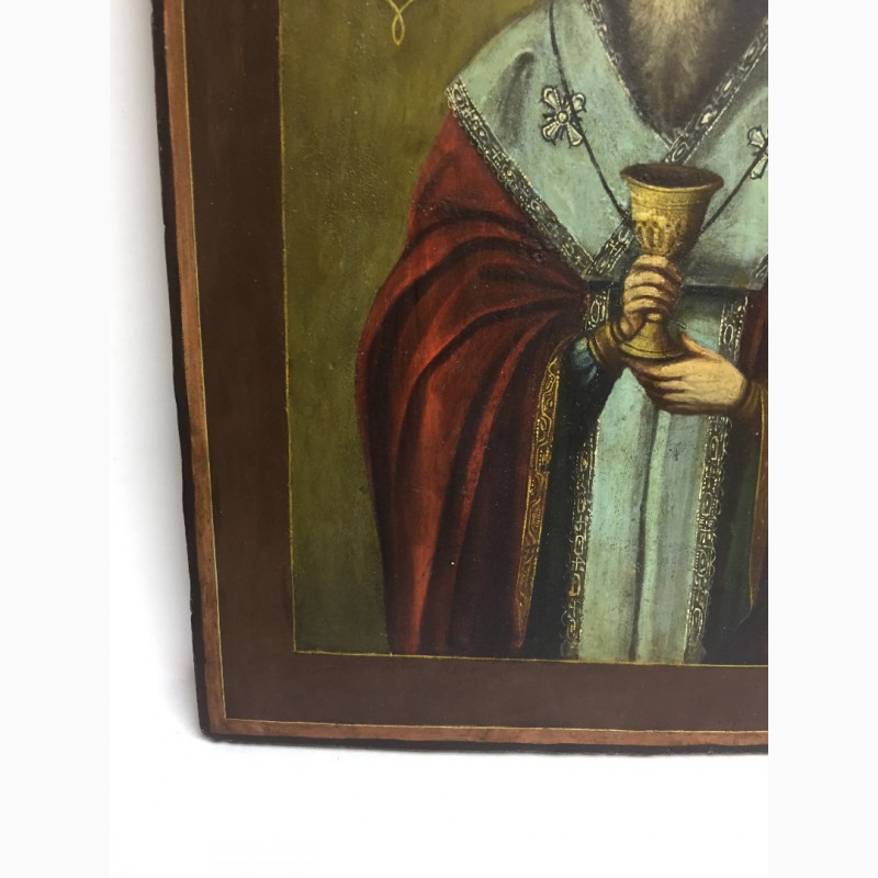Фото 5. Старинная икона «Святой Анатолий Патриарх Цареградский» Вторая половина 19 века