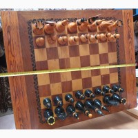 Шахматы деревянные большие со столом-шахматной доской, СССР